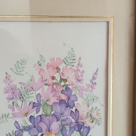 Anna Macleod Floral Bouquet Water Color Framed Art Picture - Picture 8 of 13